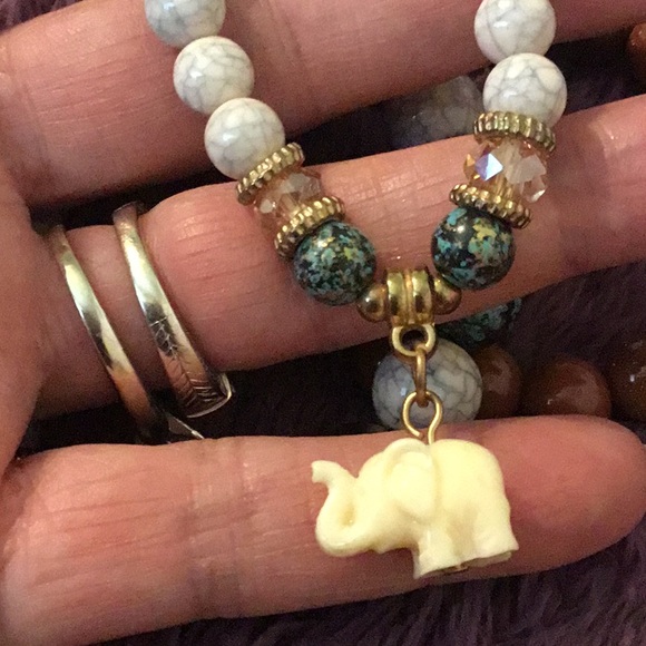 New Boho Bead Bracelet- Set Of 3 - Picture 6 of 11